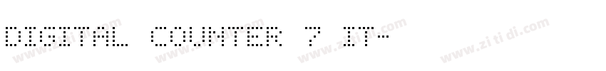 Digital Counter 7 It字体转换